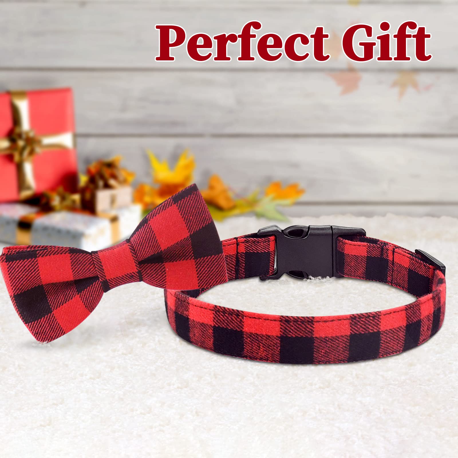 Malier bowtie attached to collar demonstrating elastic attachment