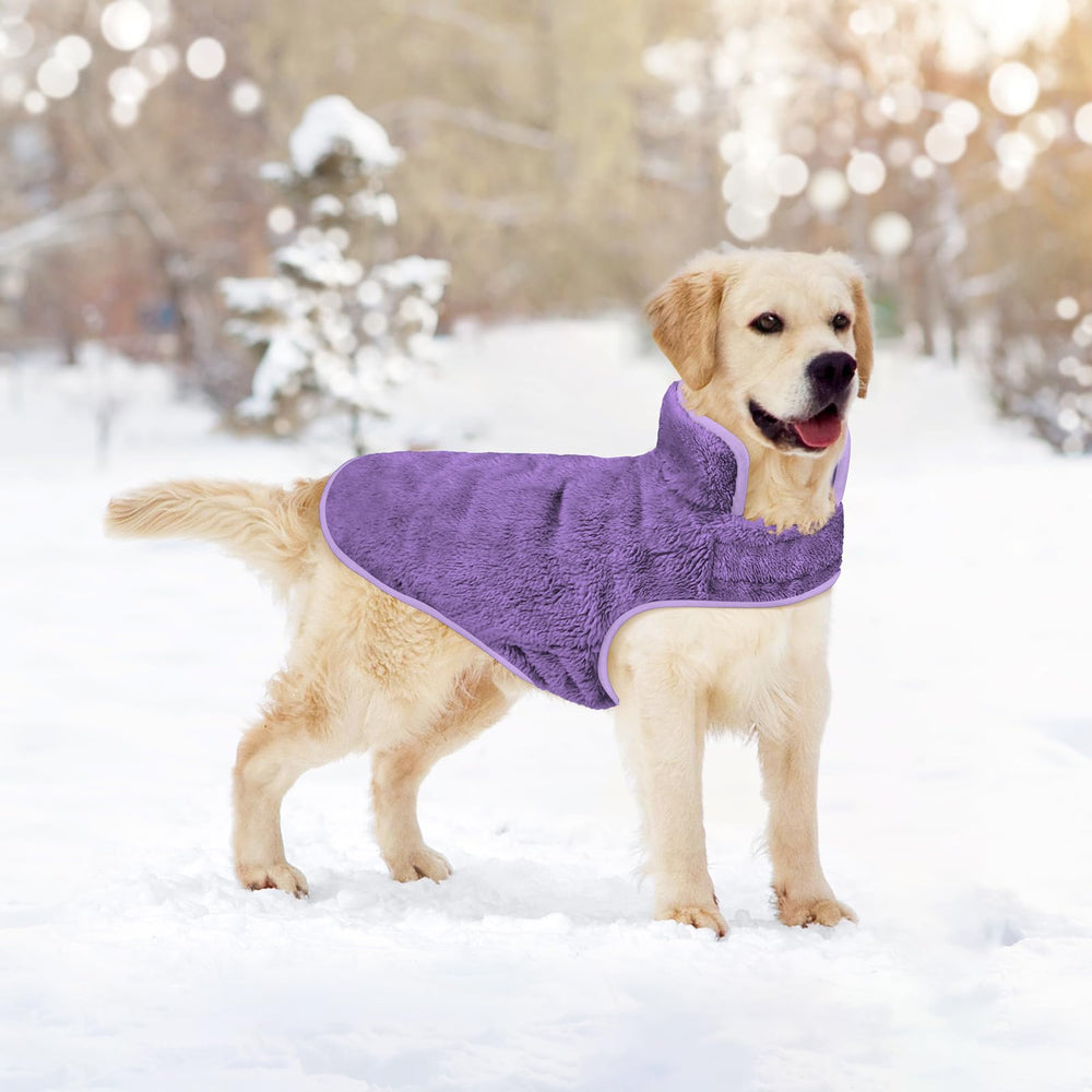 Malier dog winter coat belly strap detail demonstrating secure easy-on-off fastening.