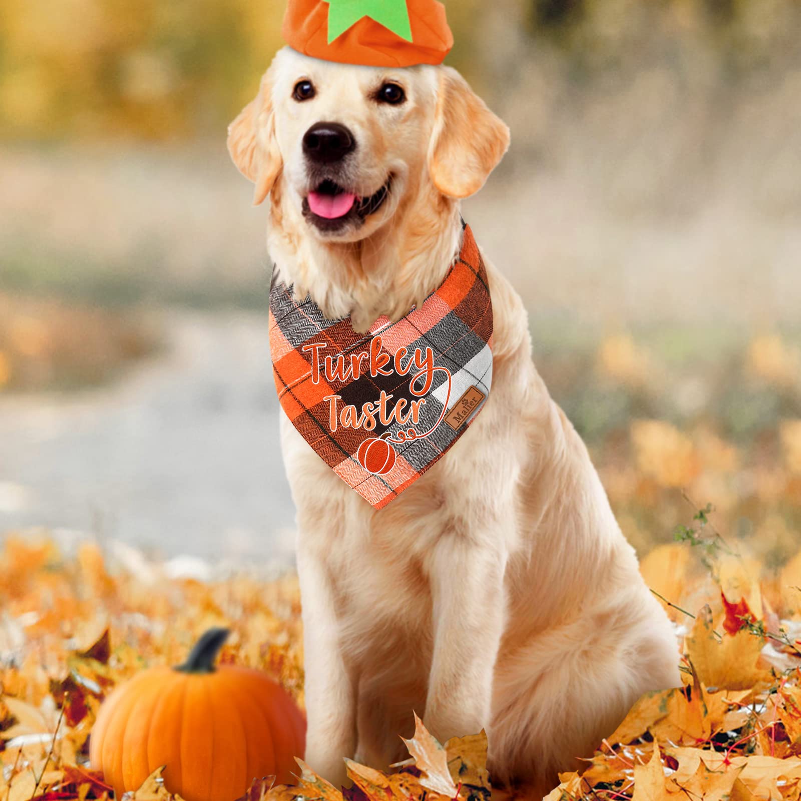 Malier Holiday Dog Bandana soft-texture keeps pets comfortable outdoors.