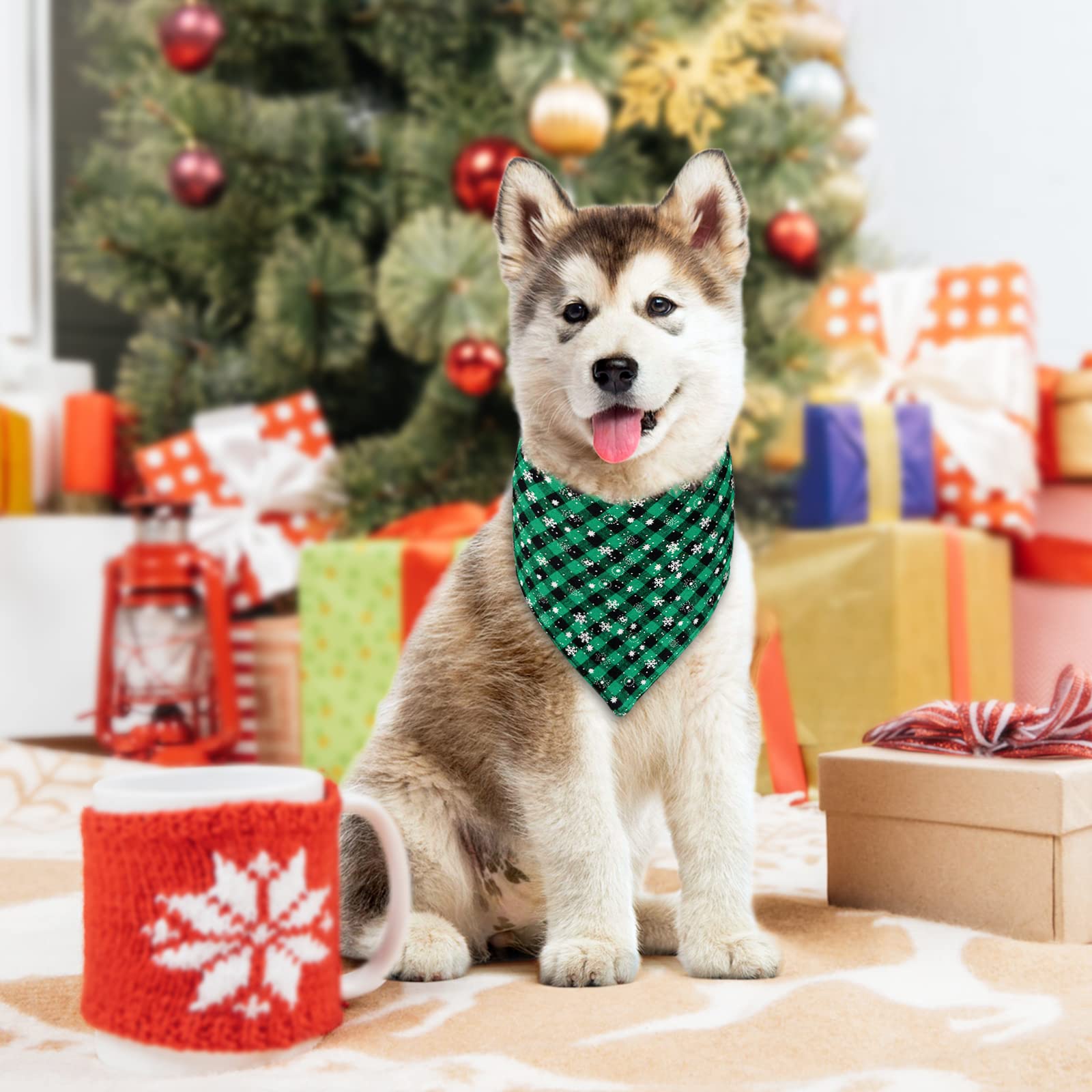 Malier pet bandana Christmas party prop for cute holiday photos