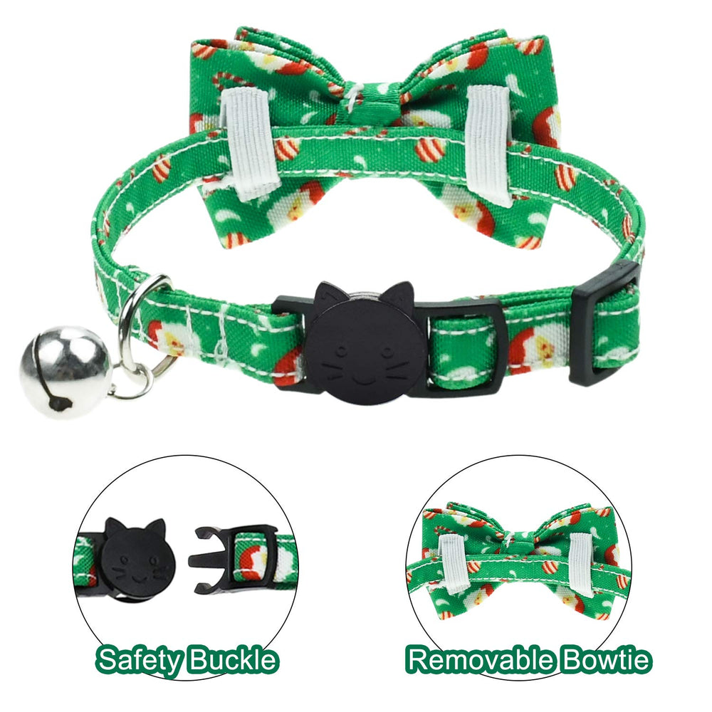 Malier two pack cat collar set with adjustable neck for growth