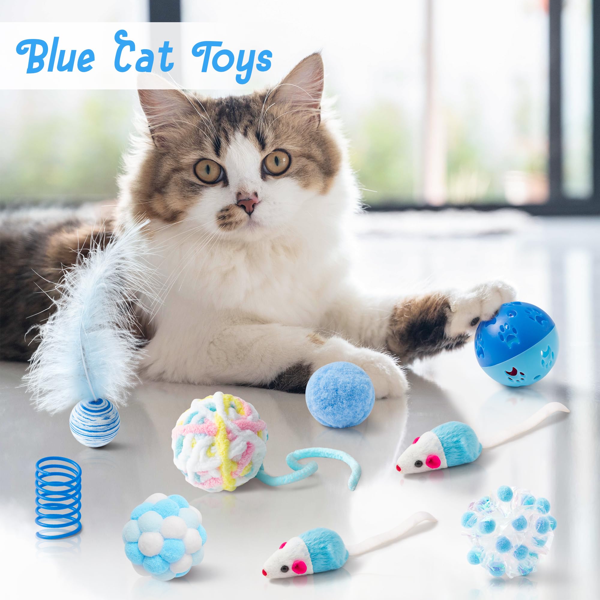 MALLMALL6 crinkle balls image with engaging sounds for pounce play