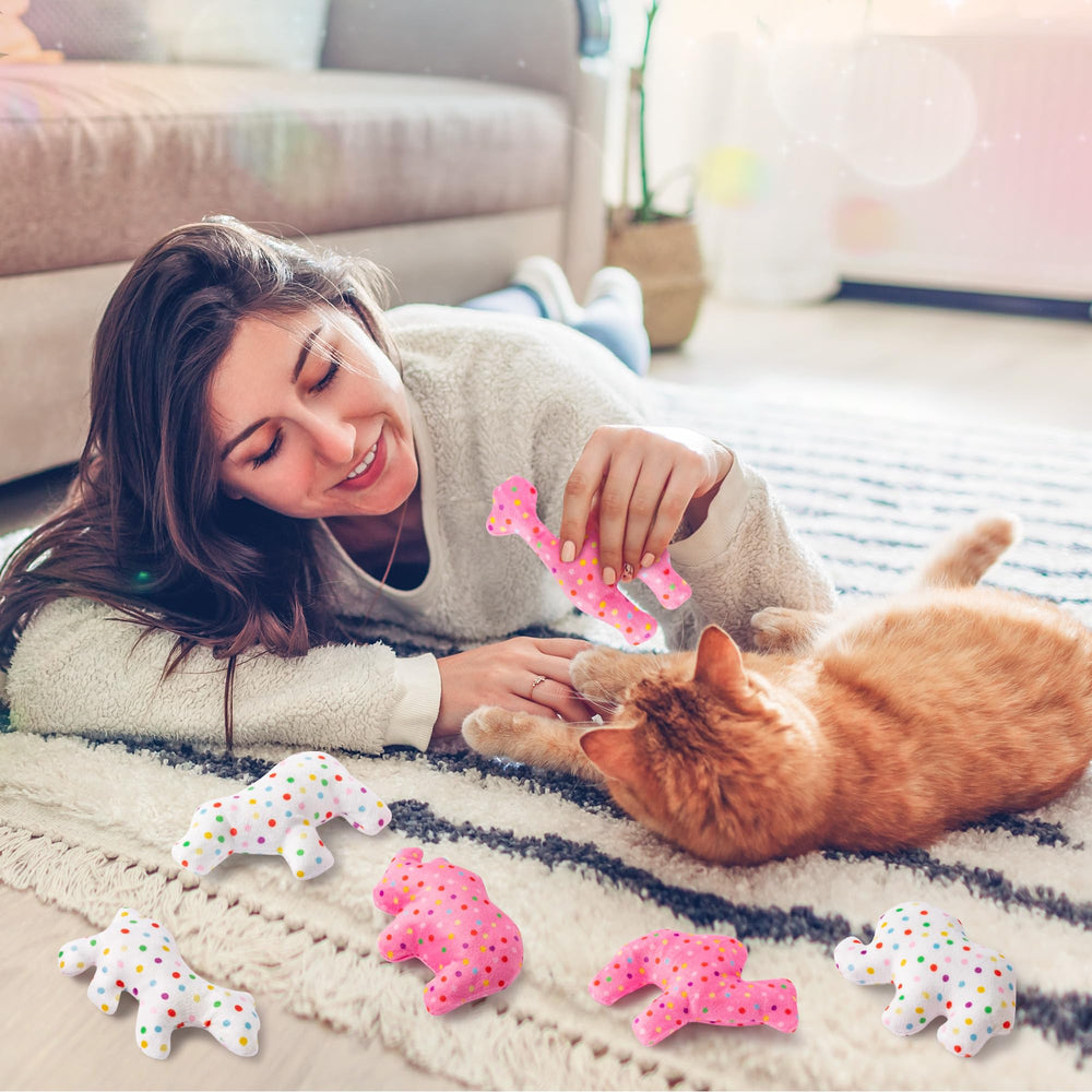 MALLMALL6 gift-ready catnip toy pack ideal for birthdays or cat lovers.