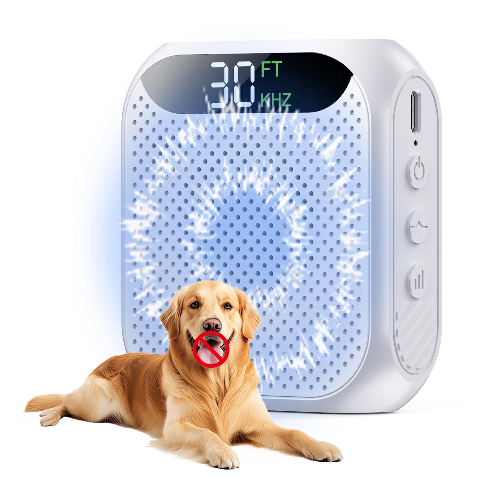 MALOK dog bark deterrent on fence helps curb barking safely.