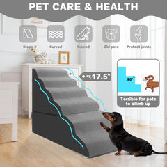 MALOROY dog stairs cover closeup shows corduroy friction for safety.