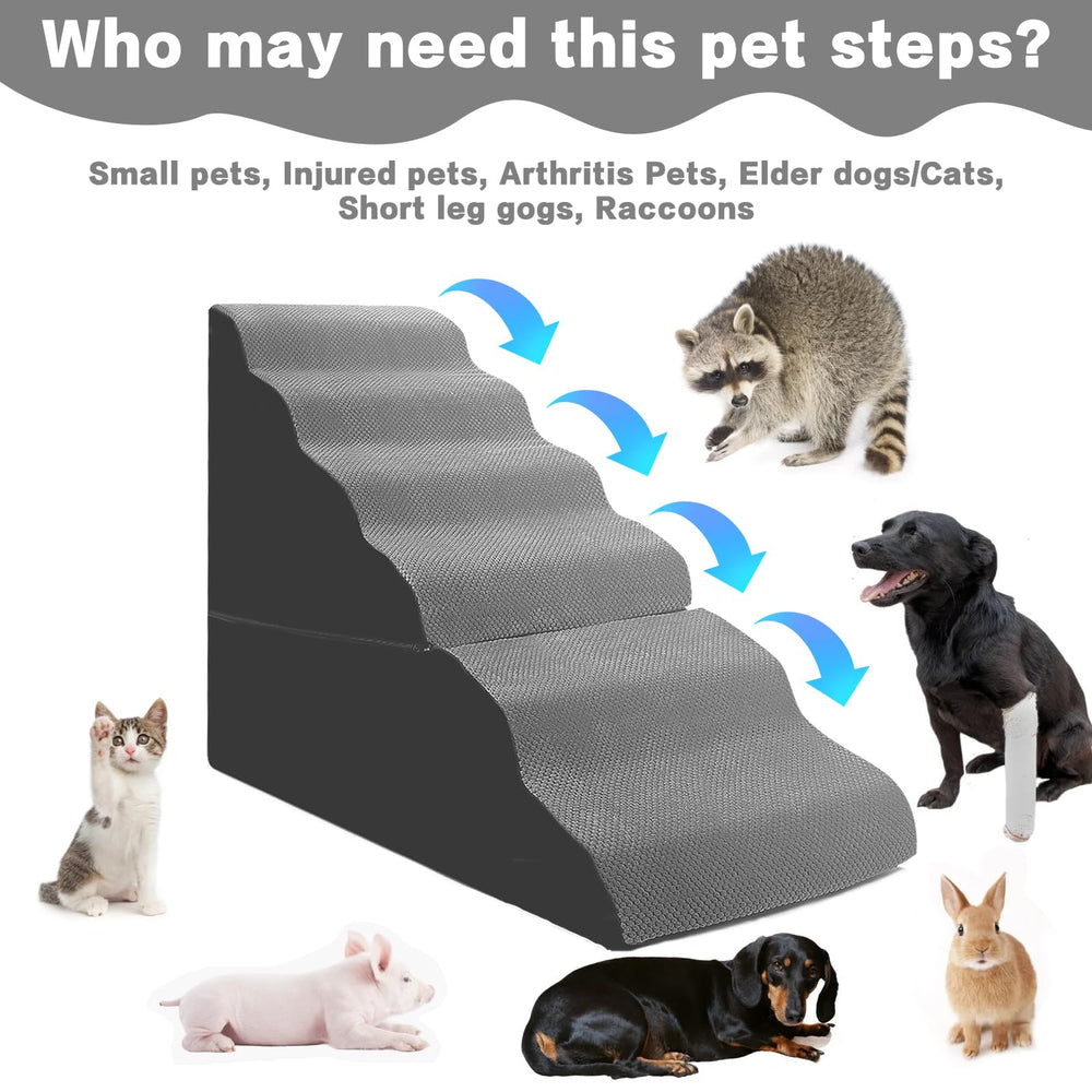 MALOROY dog stairs free installation text emphasizes easy setup.