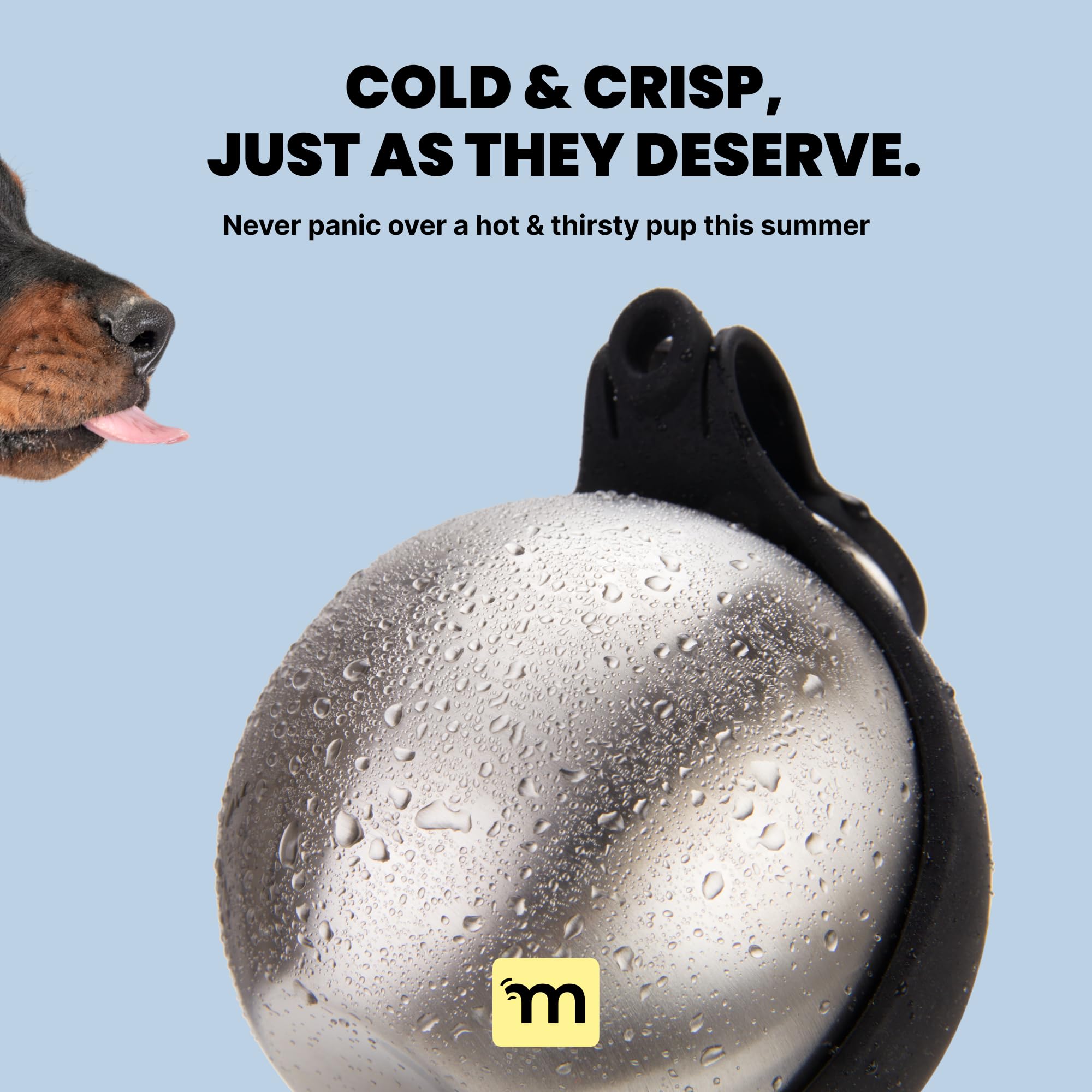 MalsiPree round brushed steel finish adds a sleek, durable look.