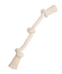 Mammoth Flossy Chews rope toy close-up showing knots for interactive tug.