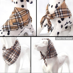 MAMORE folded-light khaki bandana sample highlights compact, travel-friendly style