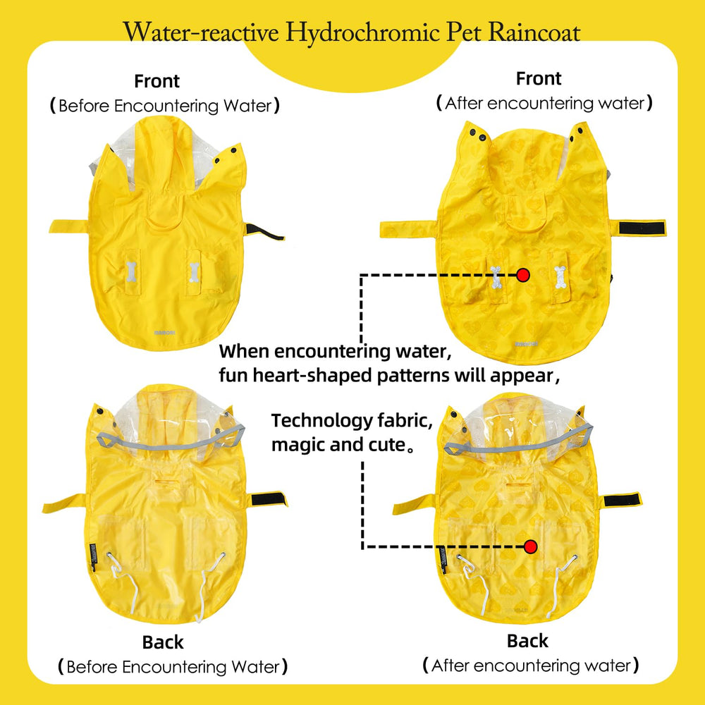 MAMORE hydrochromic heart patterns appear when wet, adding playful visibility.