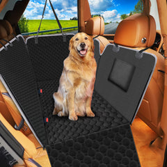 Mancro dog car seat cover back seat hammock protects upholstery from fur and spills