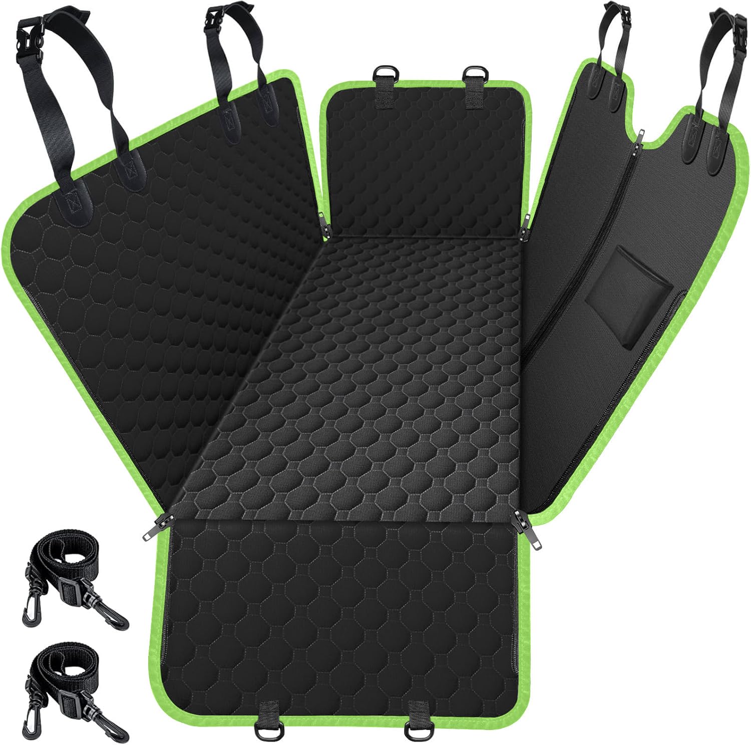 Mancro dog car seat cover backseat hammock protects seating and pets on long drives.