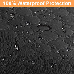 Mancro back seat protector features nonslip underside for stay-in-place security