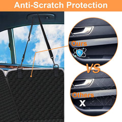 Mancro dog car seat cover side flaps shield door edges from claws