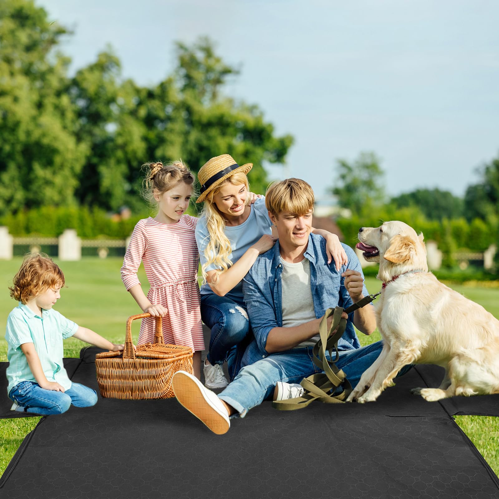 Mancro dog hammock includes seat anchors and buckles for added pet safety
