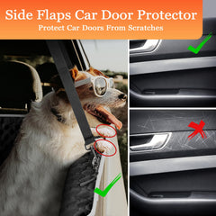 Mancro Dog Seat Cover Vent Window ensures airflow and reduces anxiety.