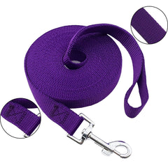 MANDAO long dog leash 360-degree swivel closeup highlights tangle-free control during walks.