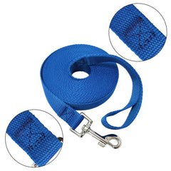 MANDAO nylon training leash 20ft black with tangle-free swivel for easy handling