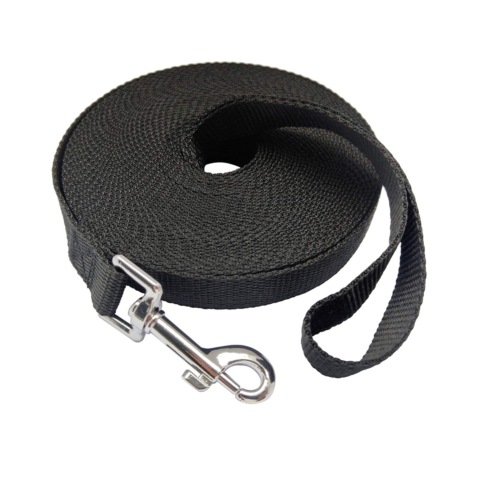 MANDAO nylon training leash 30ft extended-use for safe, relaxed exploration.
