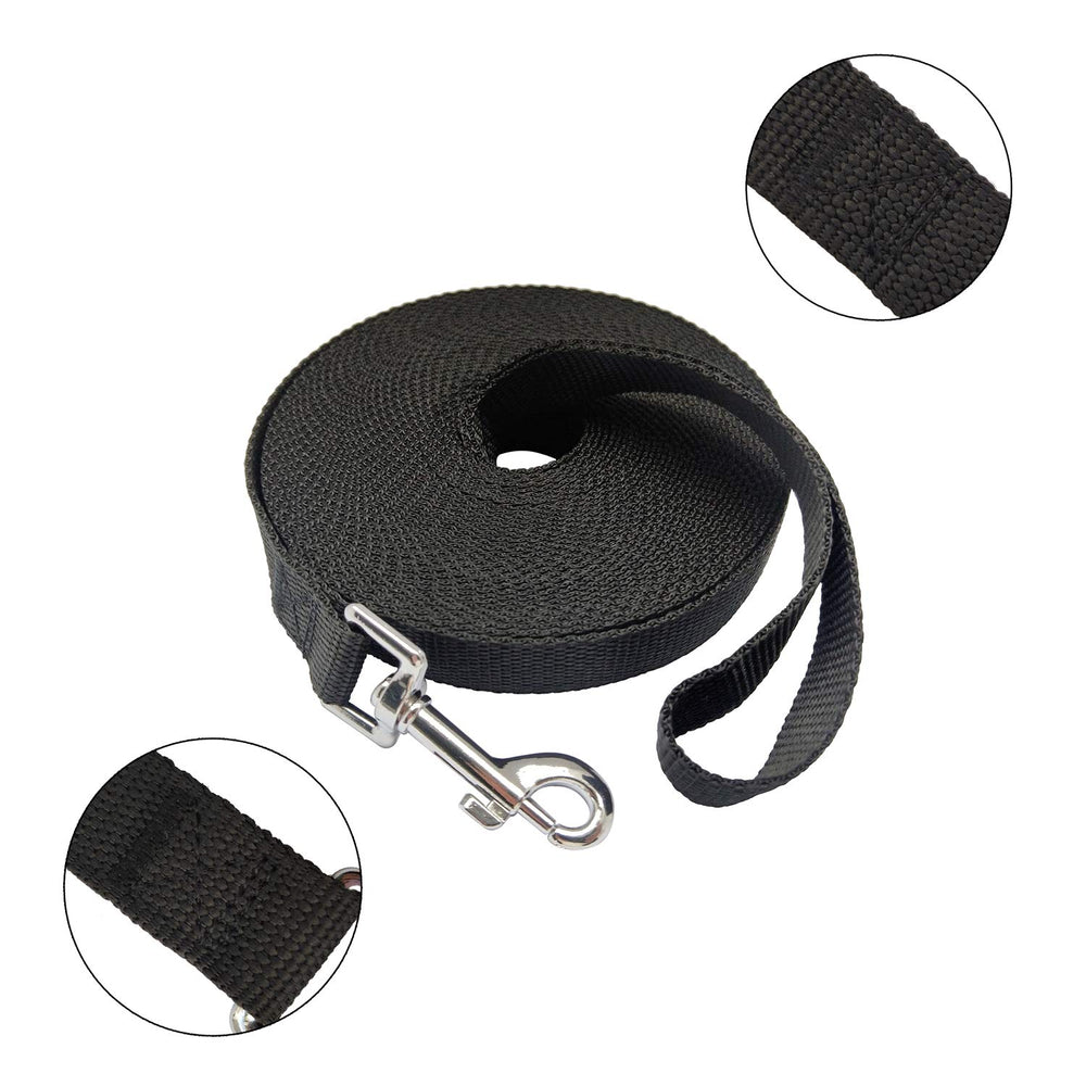 MANDAO nylon training leash 30ft with swivel clip enhances tangle-free control.
