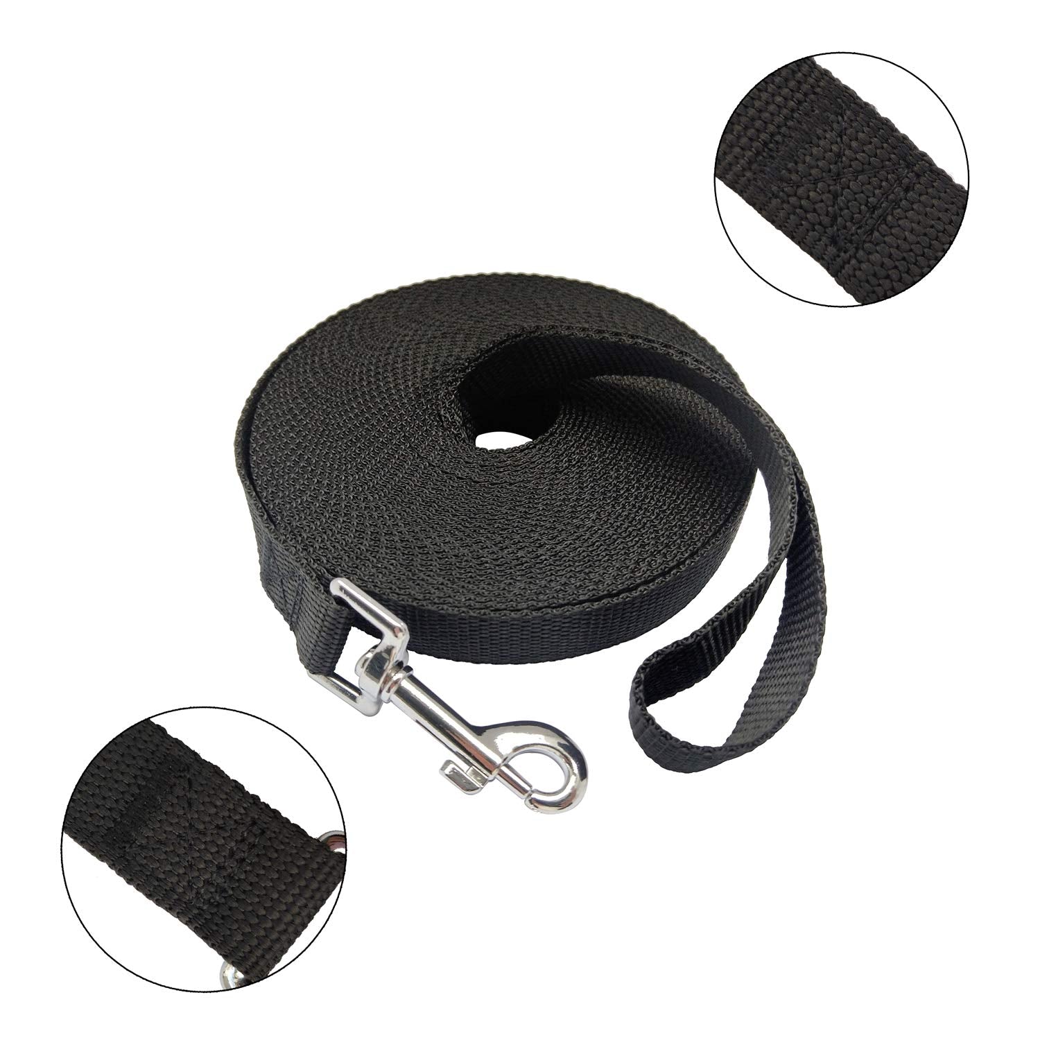 MANDAO nylon training leash 30ft blue color option for outdoor exploration with dogs.