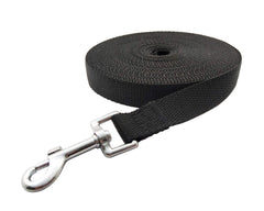 MANDAO Nylon Training Leash blue option provides high visibility for day walks.