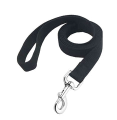 MANDAO 5ft black nylon dog leash product shot emphasizes durability for daily walks