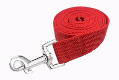 MANDAO 5ft red leash with swivel clasp supports controlled walks and recalls