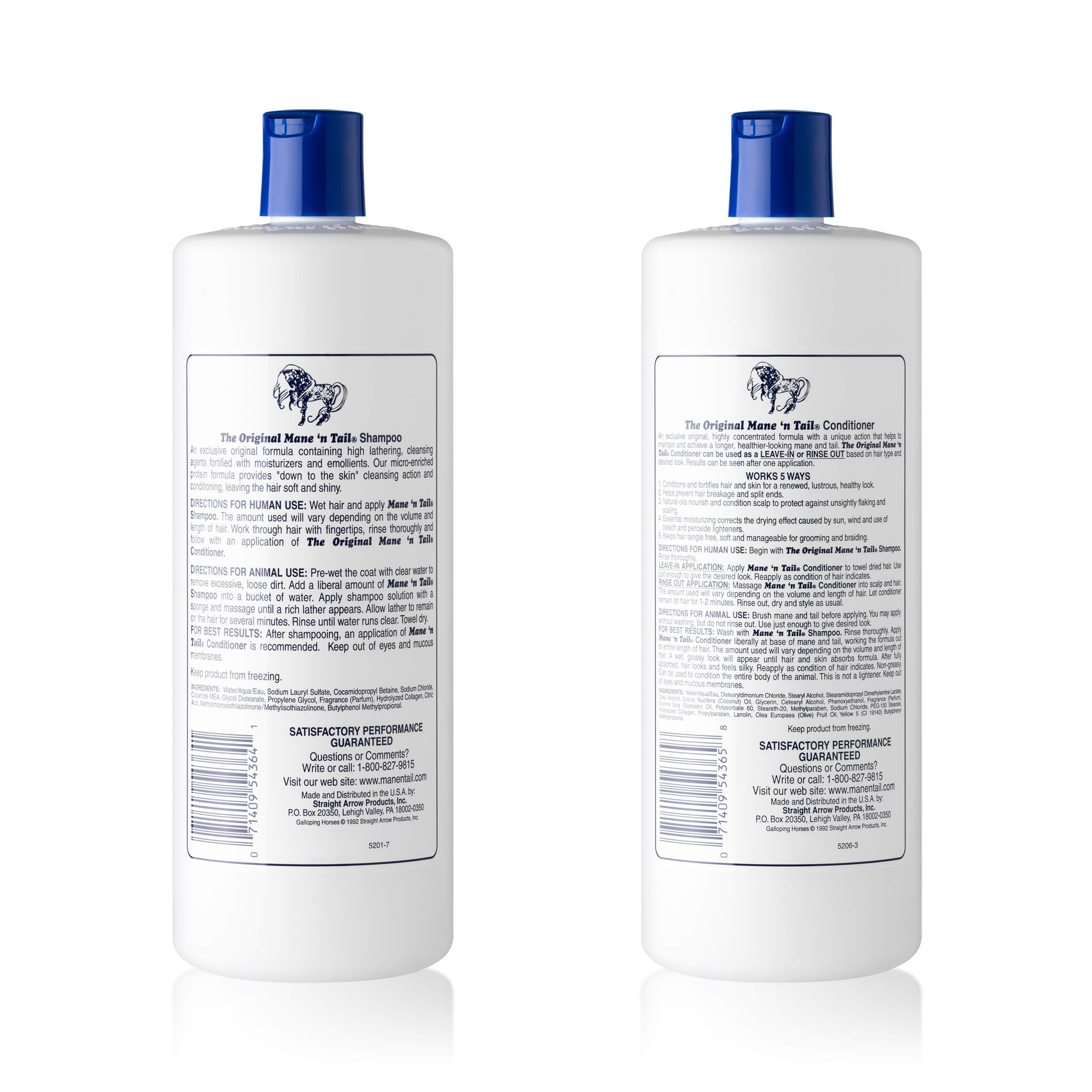 Mane 'N Tail conditioner bottle shown for detangled, healthy-looking hair.