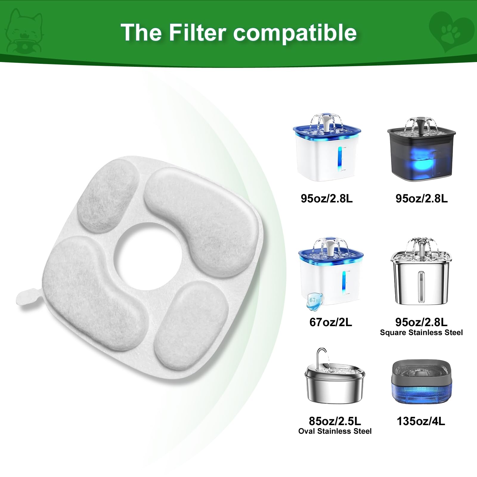 MANFCAT 24 filters and 12 pre-filter sponges prepared for quick high-flow replacement