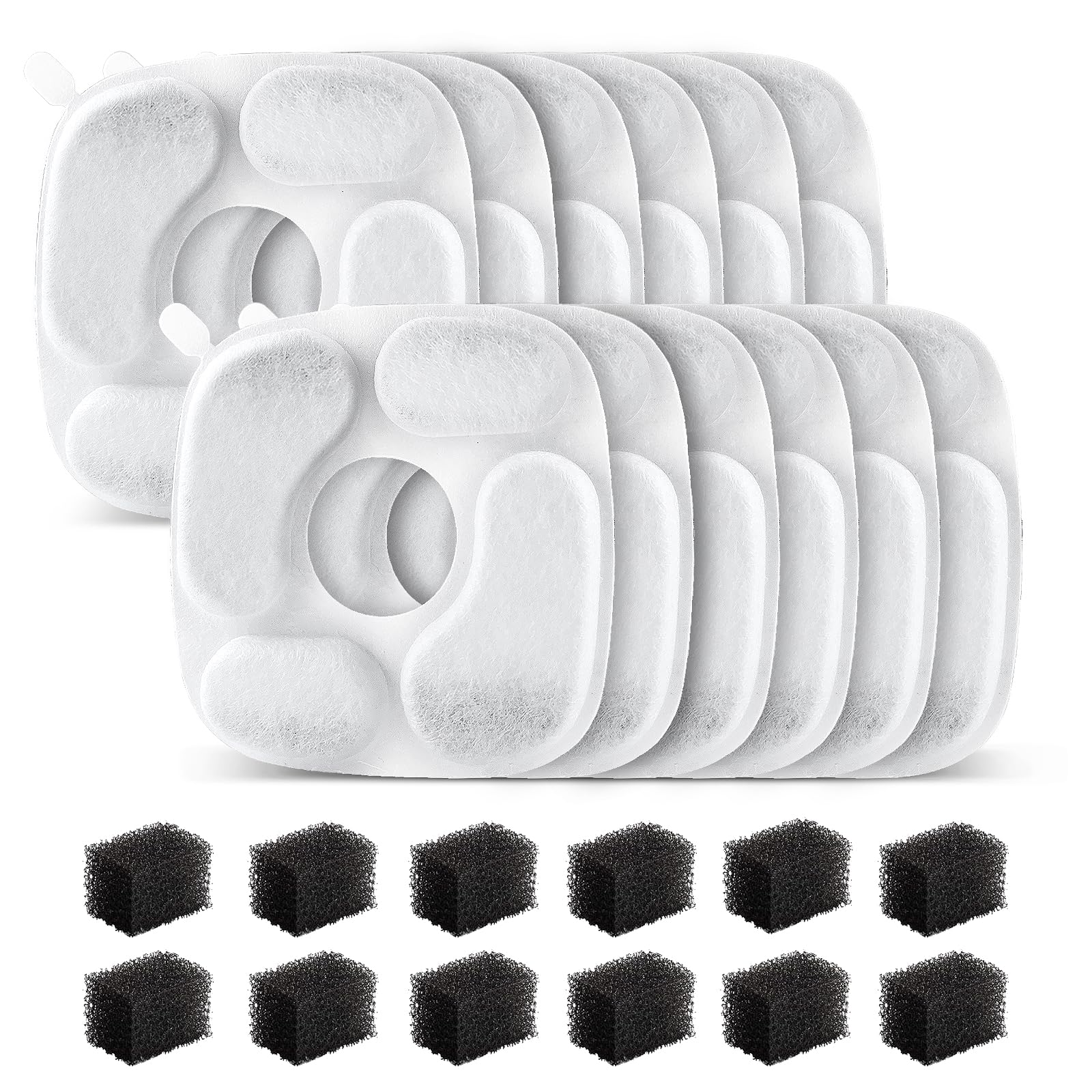 MANFCAT cat water fountain filter pack ready for replacement to maintain clean water