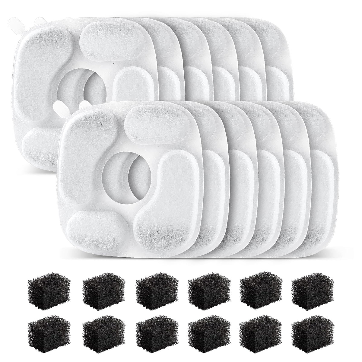 MANFCAT cat water fountain filter pack ready for replacement to maintain clean water