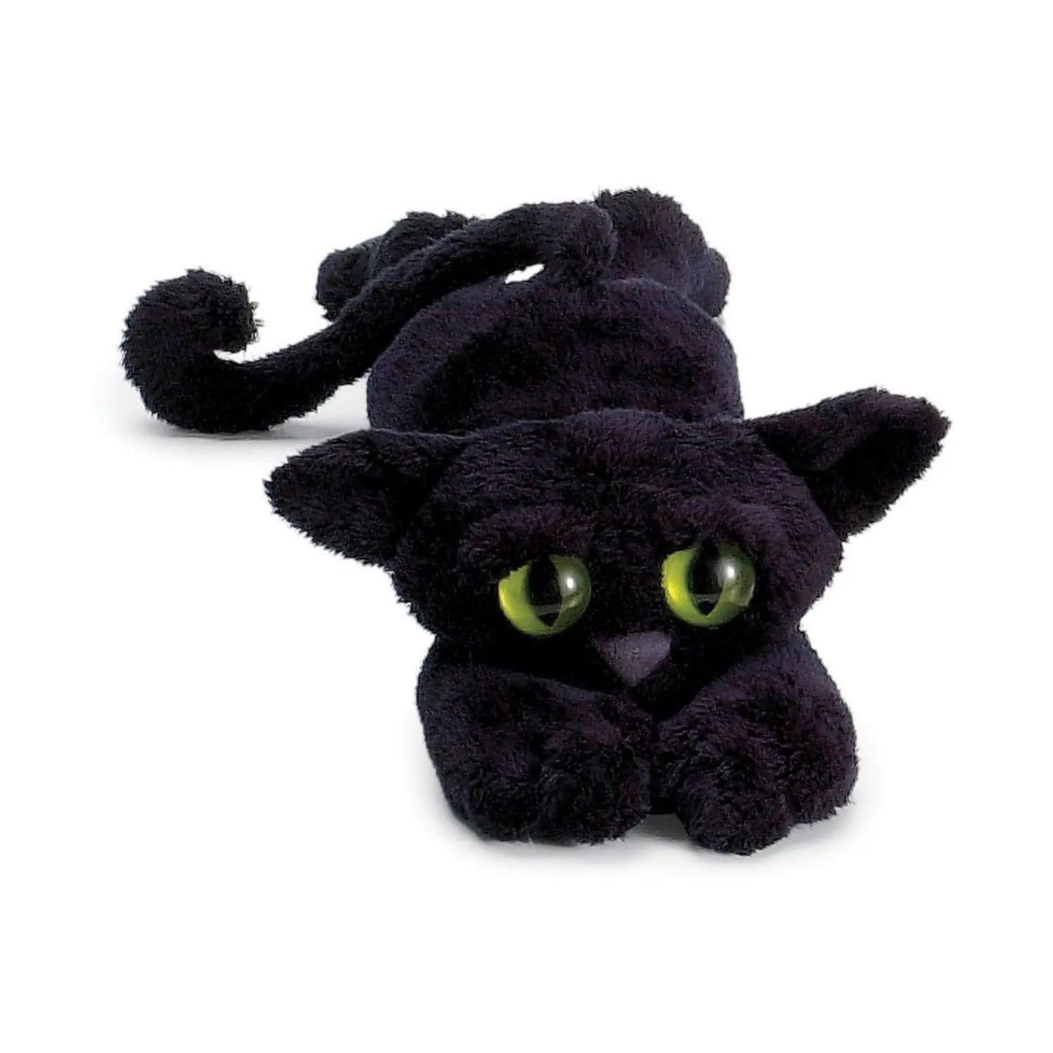 Manhattan Toy Lanky Cats Ziggy black cat plush with oversized paws, ideal for cuddling and imaginative play
