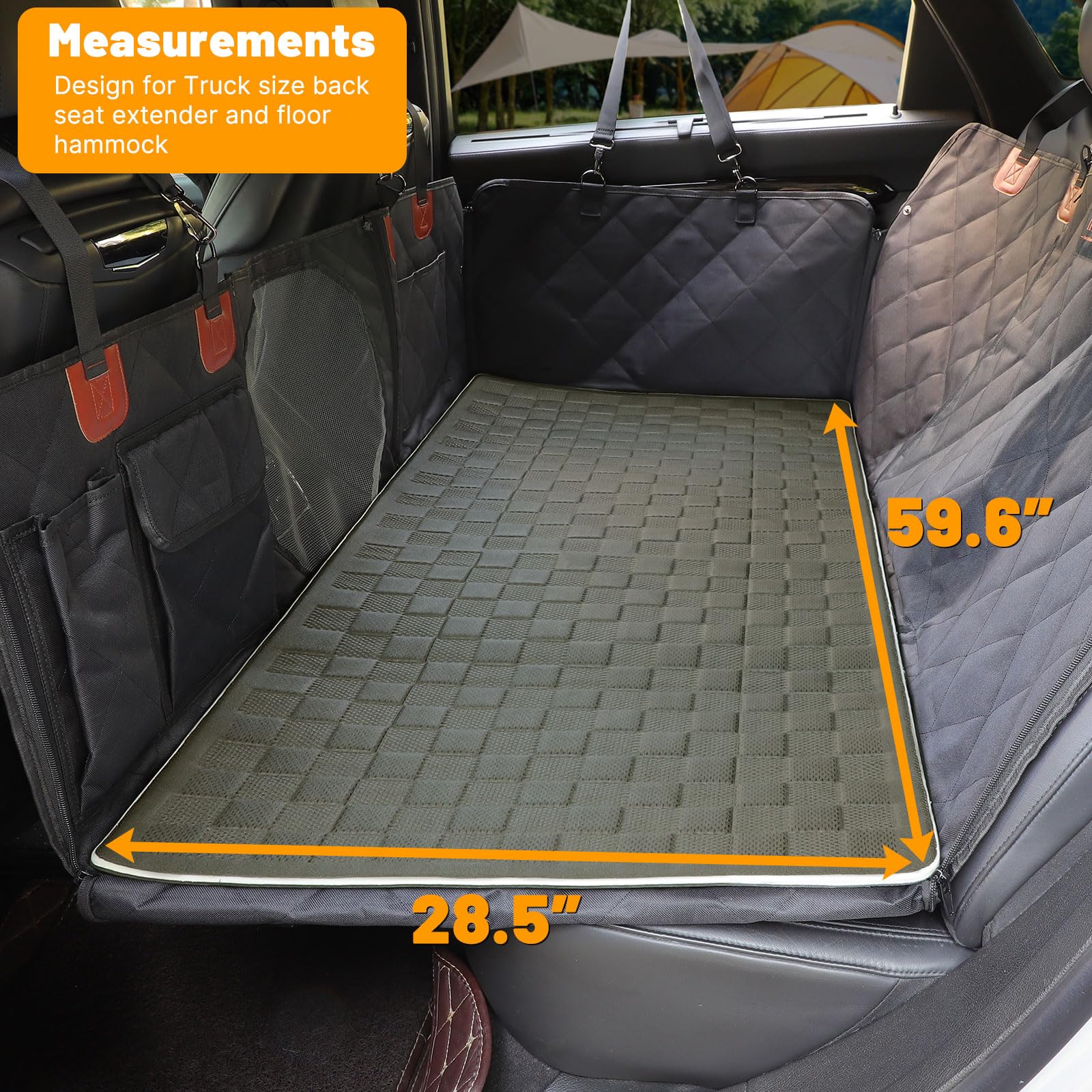 Manificent non-slip pet bed mat interior enhancement adds a stylish, clean look to your cabin.