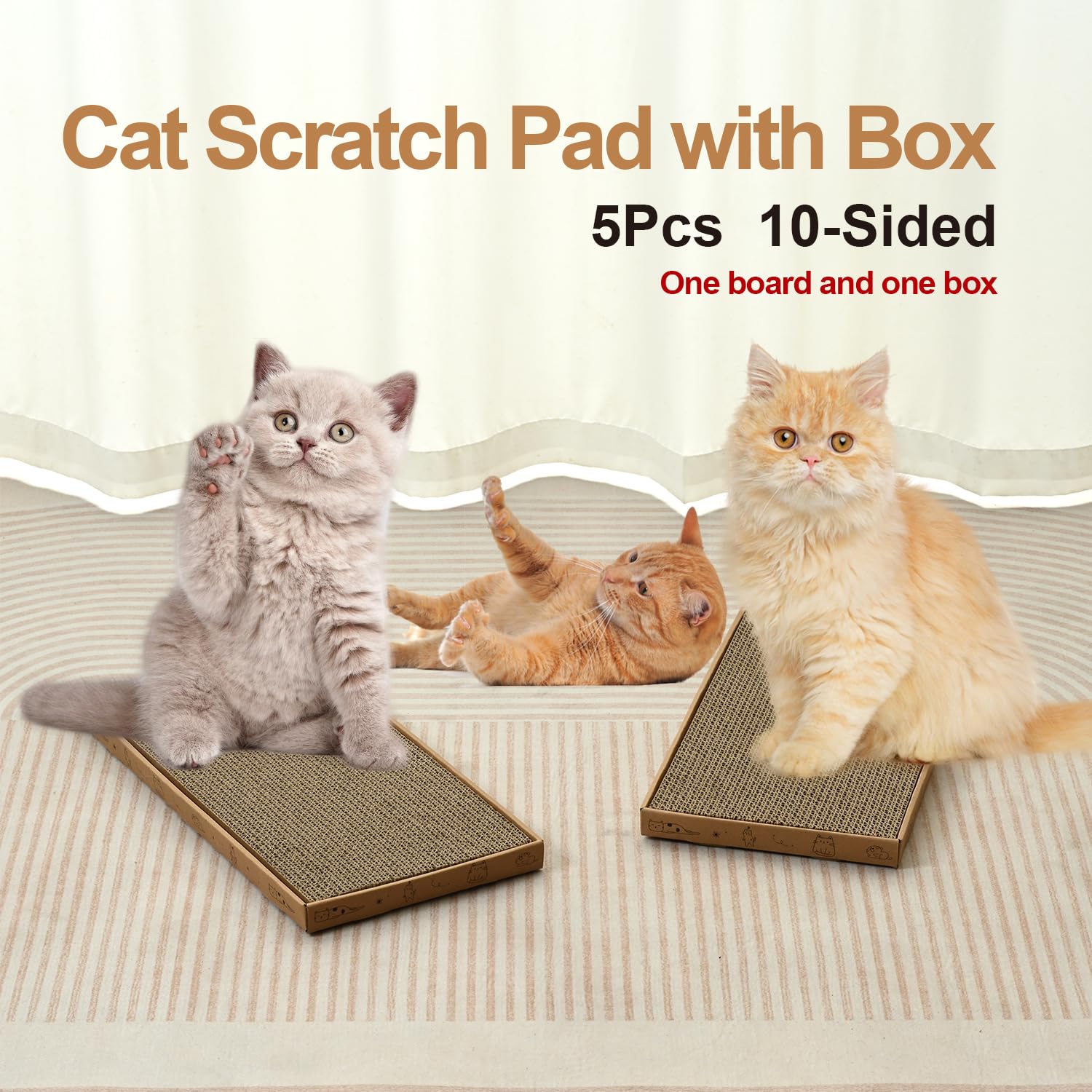 Mankaide cat scratcher lounge bed design offers a cozy resting spot.