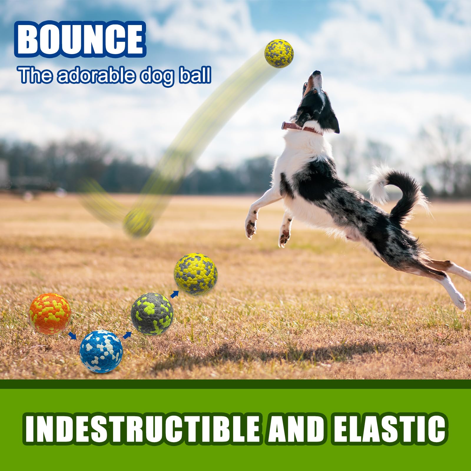Mankoda dog balls 2.5-inch size ideal for medium to large dogs' fetch sessions