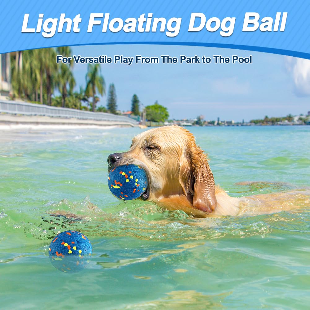 Mankoda Dog Balls 3inch-diameter image demonstrates large-ball visibility for fetch with medium/large dogs.