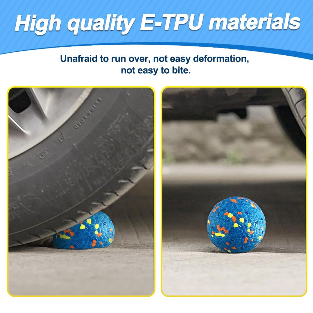 Mankoda Dog Balls safe-material-etpu image emphasizes non-toxic, durable construction for safe chewing.