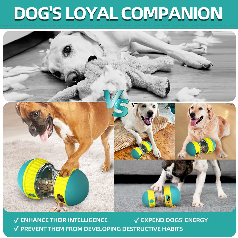 Mankoda dog puzzle toy dog playing demonstrates enrichment during daily routine.