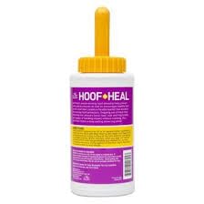 Manna Pro Cut Heal brush-on applicator shown for easy hoof conditioning