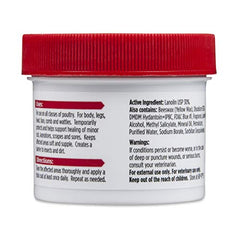 Manna Pro Hen Healer application on leg and body helps support healing for backyard birds.