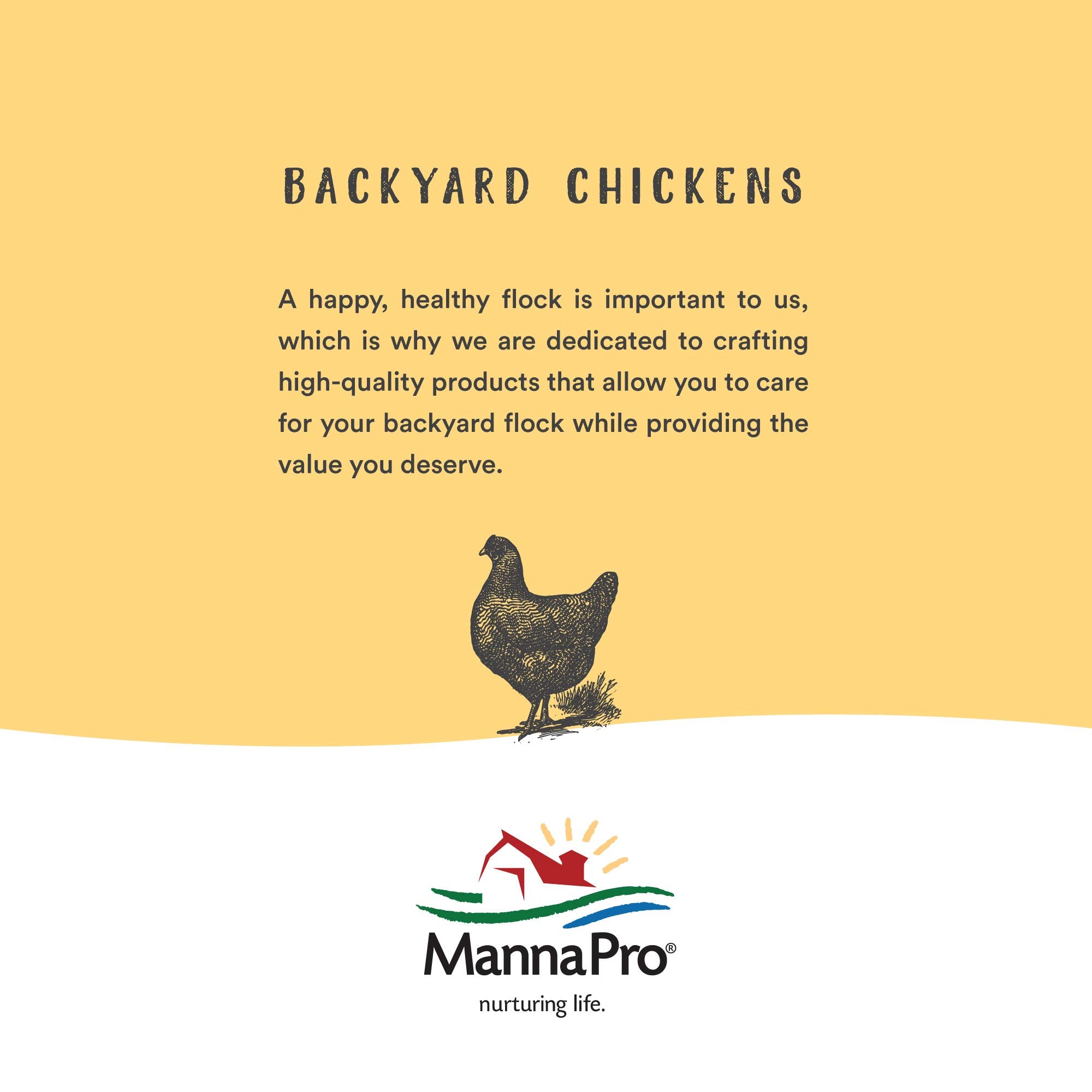 Manna Pro Hen Healer barrier demonstrates dirt and insect protection around treated skin.
