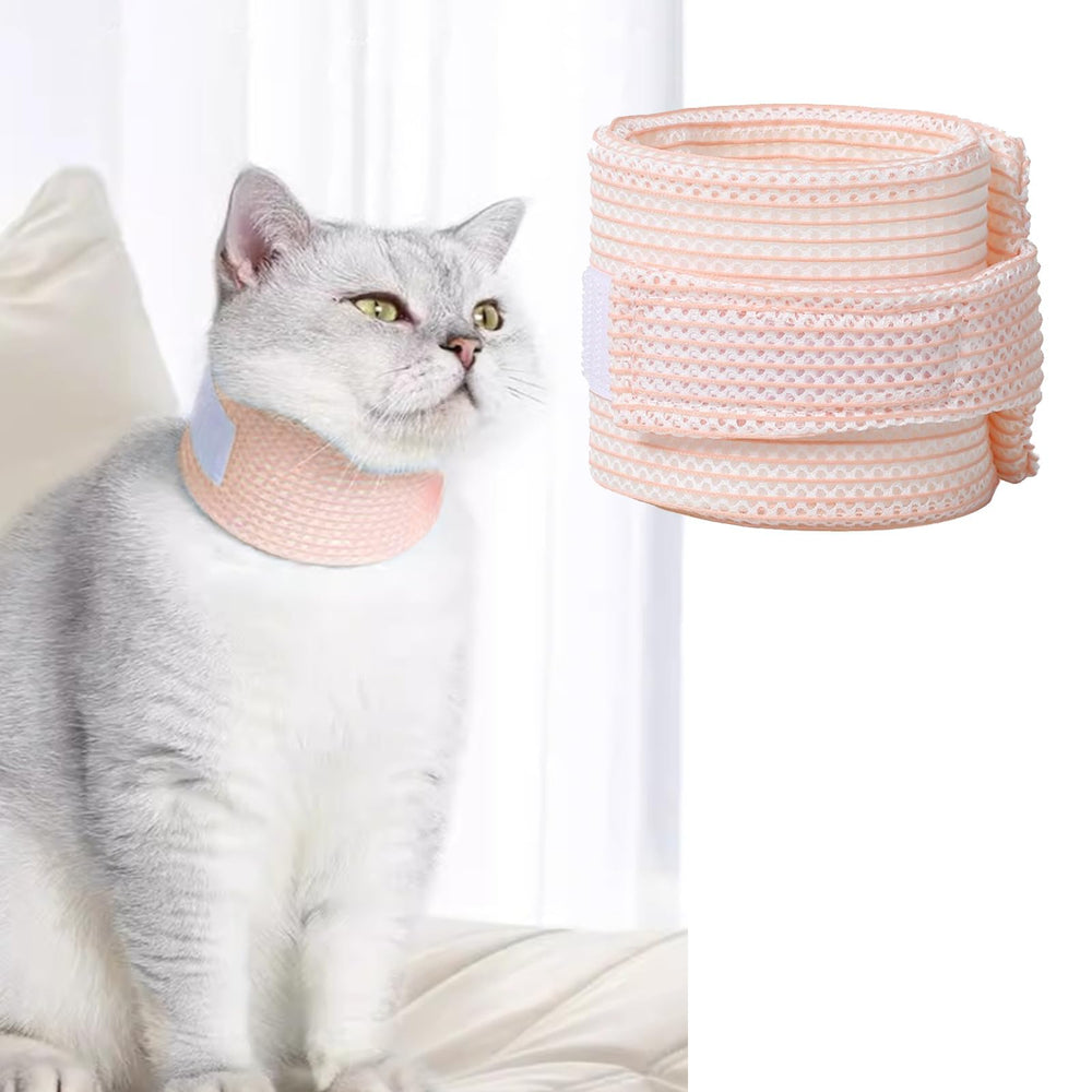 MANON ROSA cat neck brace cover in breathable fabric for post-surgery comfort and wound protection