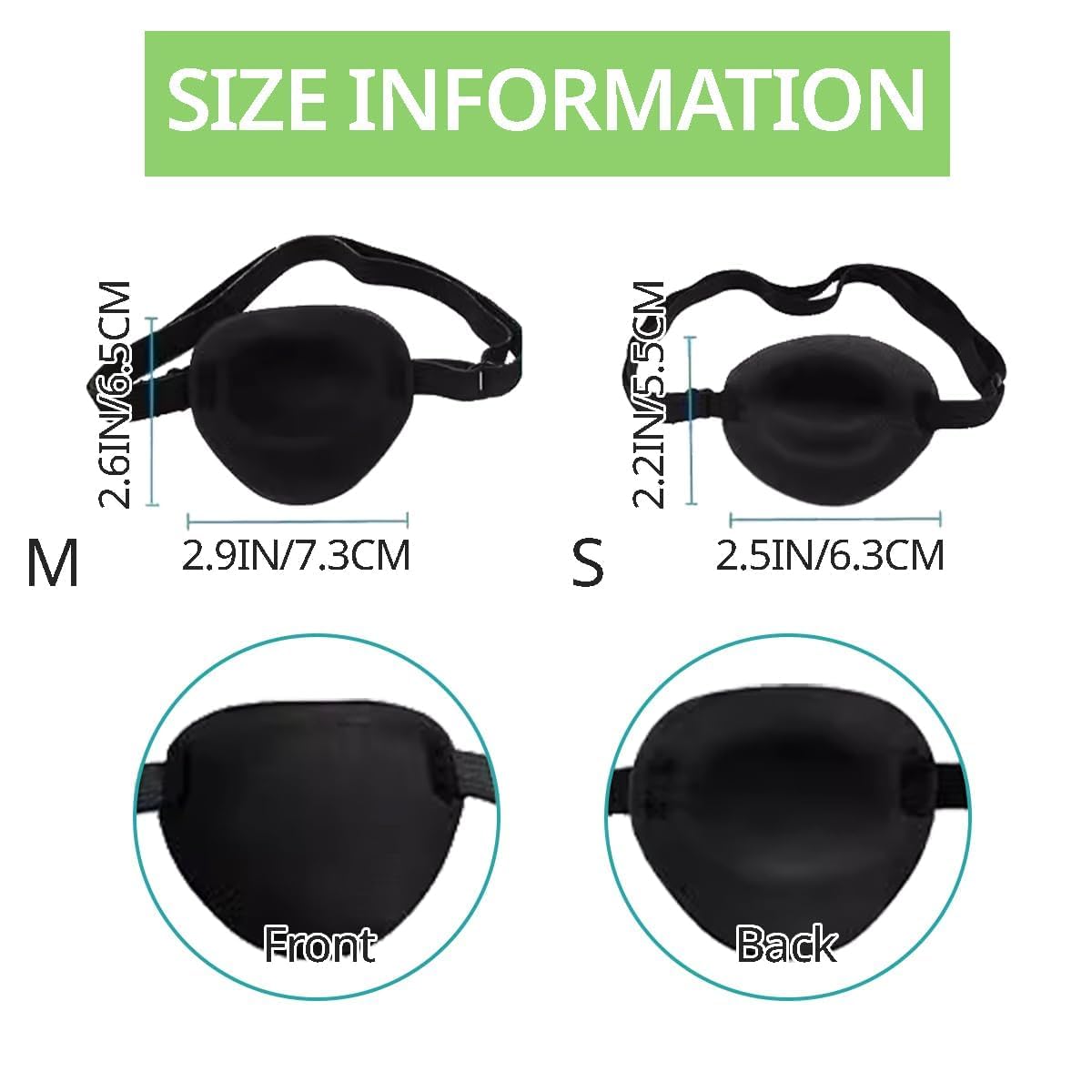 MANON ROSA dog eye patch adjustable strap ensures secure fit.