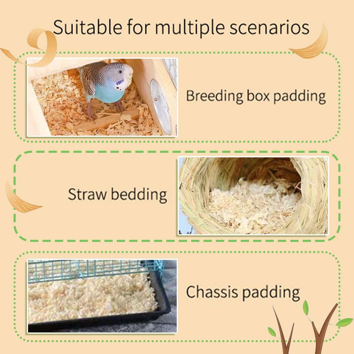 Manon Rosa small-pet cage bedding use for daily care.