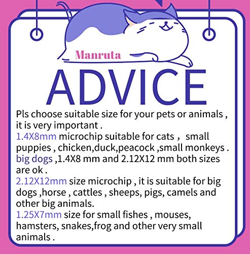 Manruta microchip scan-read image with universal readers.