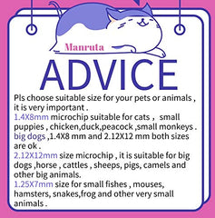 Manruta microchip scan-read image with universal readers.