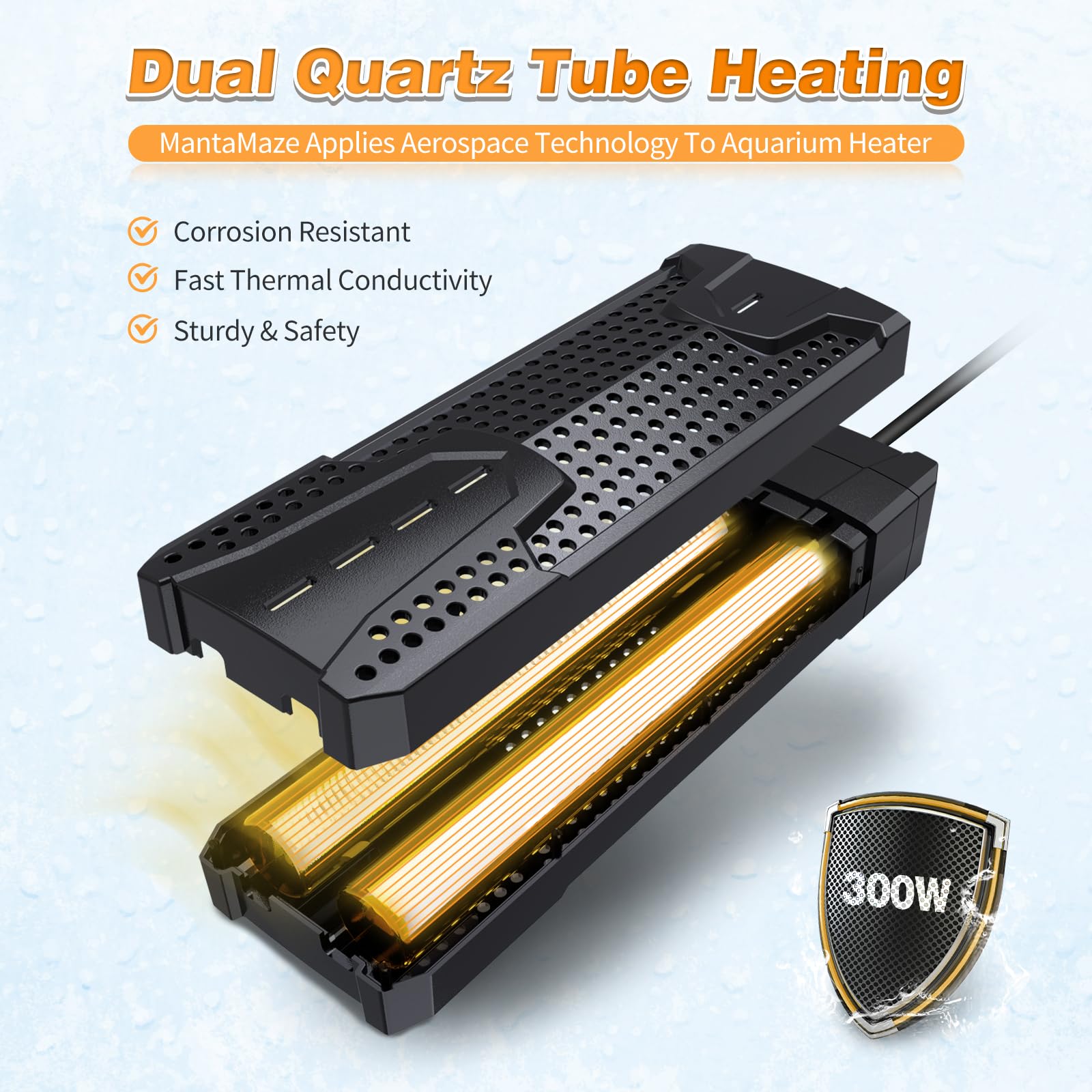 MantaMaze flame-retardant-shell protects fish from contact.