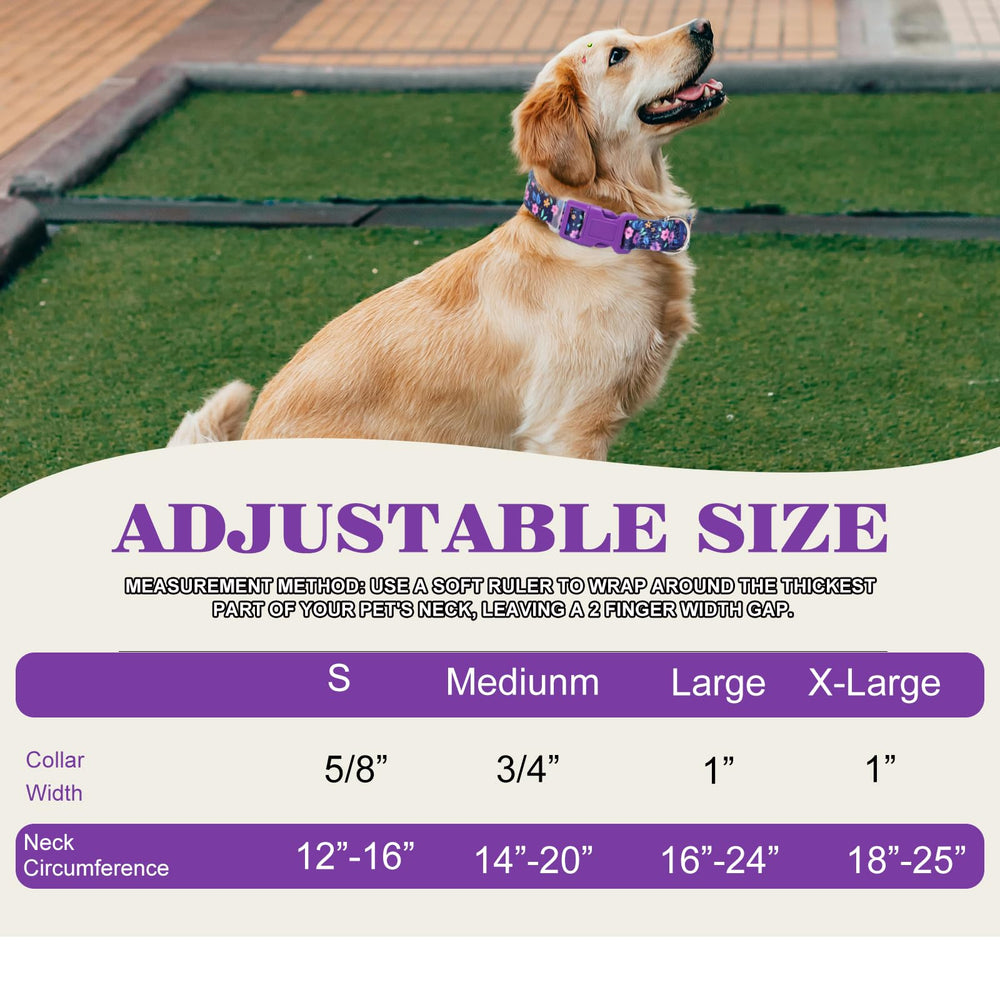 MAOWUWUJOZ Daisy L adjustable-dog-collar fits growing dogs securely.