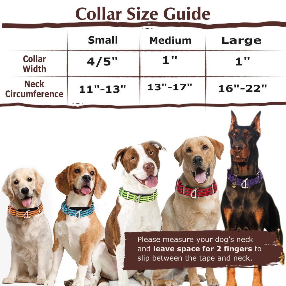 MAOWUWUJOZ martingale collar no-buckle nylon design for easy on-off.